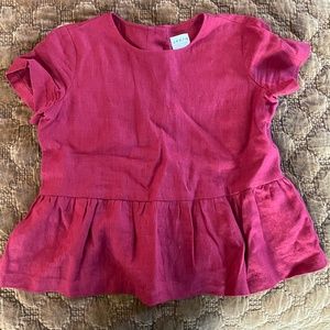OffOn linen peplum top XL worn once